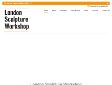 Tablet Screenshot of londonsculptureworkshop.org